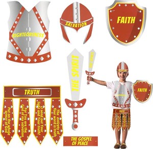 $24 Watersay 12 Sets Armor of God Armor of God Craft Kit Costume