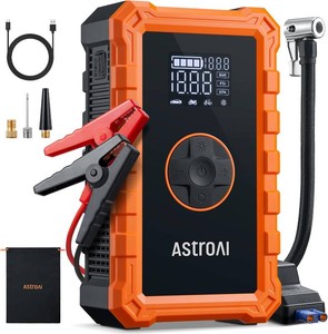 $90 AstroAI S8 Air 3000A Jump Starter with Air Compressor, 12V Jump Box