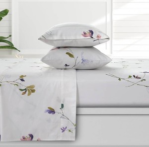 $70 AZORES HOME Queen Organic Cotton Sateen Sheet Set