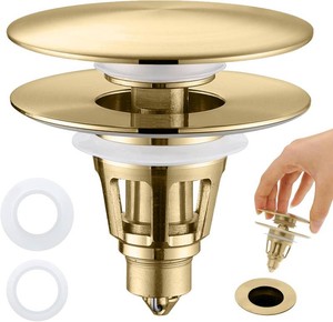 Universal Bathroom Sink Stopper - 3 in 1 Pop Up Sink Drain Stopper