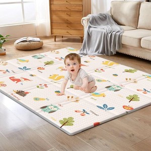 $30 Baby Play Mat, 50 x 50 Inch,74 x 50 Inch Play Mat Perfect for Use Baby Playpen, Foldable Baby Foam Playmat for Floor, Portable Waterproof Activity PlayMats for Babies, Infants and Toddlers