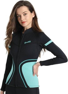 $50 GoldFin Women Wetsuit Top 2mm Neoprene Wet Suit Jacket XL