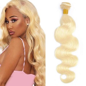 $31 Blonde Bundles Human Hair 613 Body Wave Bundles 18 inch 50g Double Weft 8A Grade 613 Blonde Body Wave Bundle Human Hair Extensions