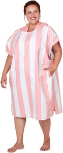 $40 Dock & Bay Adult Poncho - Hooded Towel with Deep Pockets, Changing Robe - Quick Dry - Compact, Lightweight - Includes Bag Size L
