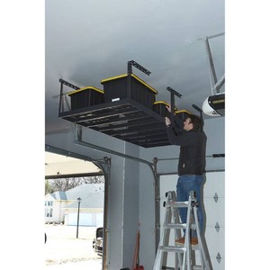$100 Klutch Garage Overhead Storage Rack, 96in.L x 48in.D, Adjustable 23in. 37in.H, 750-Lb. Capacity. (2 racks per listing.). ( 48x96inch each rack)