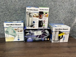 Hamilton Beach 5-Piece Kitchen Appliance Mixed Lot