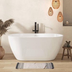 $970 Bali 55 Freestanding Bathtub, White