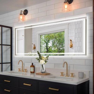 $250 72x32 LED Bath Mirror w Backlit & Front Lit