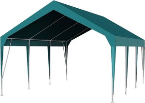 $290 12x20 FT Heavy Duty Carport (Dark Green)