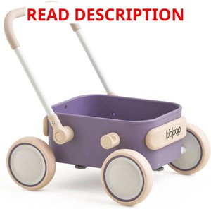 Kidpop PULA 2-in-1 Push and Pull-Along Wagon, Baby Push Walker for First Learner from 7 Month to 4 Year, One Year Birthday Gifts, Sturdy and Safe, Indoors and Outdoors (Purple)
