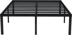 EMODA Queen Bed Frame 18 Inch Heavy Duty Tall with Large Storage Space