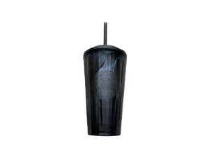 $270 Starbucks plastic cold cup, black grey kaleidoscope shell finish 16oz - box of 12