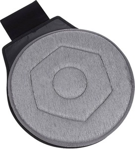 YARNOW 360 Degree Swivel Seat Cushion for Car, Dark Gray Rotating Chair Pad, Non-Slip Auto Revolving Base for Elderly and Pregnant Women, Home Office Mobility Assist