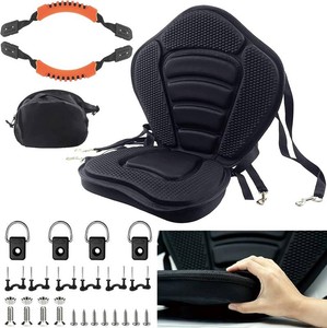 HLOGREE Kayak Seats - 12 Pck, Thicken Padded Seat Cushion with Back Support, Canoe & Ocean Sup Compatible