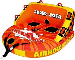 $180 Super Sofa Towable Tubes for Boating 1-4 Person,Tubes for Boats,Inflatable Pull BoatsBoat TubeWater Tube,Front&Back Tow Points with Heavy-Duty Thick Nylon Cover for Water Sports