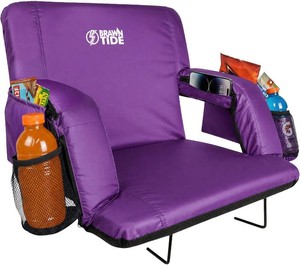BRAWNTIDE Stadium Seat for Bleachers with Back Support - 3 Foam Cushion