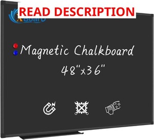 XBoard Magnetic Chalkboard Blackboard 48 x 36 Inches