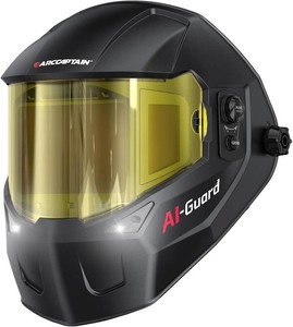 $160 ARCCAPTAIN Intelligent Auto-Darkening Welding Helmet, 180  True Color Hood