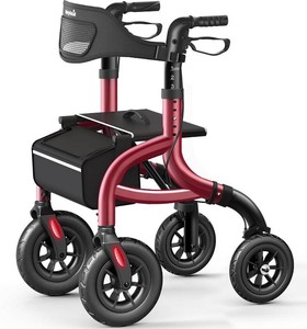 $250 W5 Walkers for Seniors, Rollator Walker with Seat and Backrest