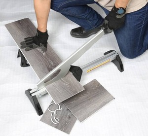Thin Vinyl Tile Cutter for 2-5mm Peel and Stick & VinylVCT Flooring ONLY, NOT for LVTSPCLuxury Vinyl Plank or Hardwood, Serrated Blade DIY Floor Cutter, Lightweight 5.7lb