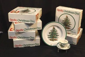 Spode Christmas Tree Buffet Sets (Lot of 7)