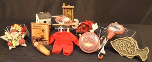 Rustic Fishing Cabin Decor & Ornament Mixed Lot