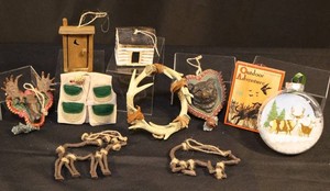 Rustic Cabin Woodland Ornaments Mixed Lot