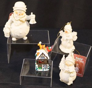 Midwest of Cannon Falls Snowmen & Santa Trinket Box Mixed Lot