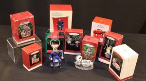 Vintage Hallmark Keepsake Christmas Ornaments Including Star Trek (Lot of 9)