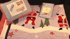 Pottery Barn Kids Christmas Twin Comforter Set With Sham & Pillow
