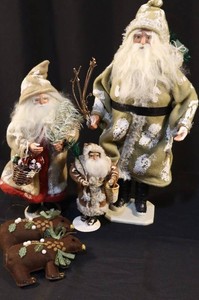 Midwest of Cannon Falls Santa Collection & Embroidered Bear Mixed Lot