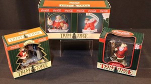 Vintage 1990s Coca-Cola Trim-A-Tree Collectible Ornaments