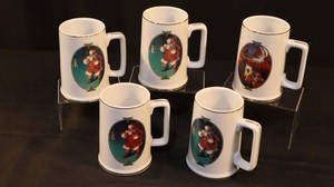 Coca-Cola Collectible Santa Beer Mugs (Lot of 5)