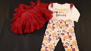 Chick Pea & Cat & Jack Thanksgiving Outfit Set, 6-9M (2pc)