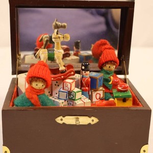 Vintage 1980s Silvestri Handmade Toyland Music Box