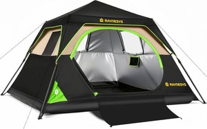 $120 Raynesys 6 Person Instant Tent for Camping