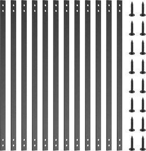 $116 Akenow 51 Pack Deck Balusters 32.25x1 Flat Metal Deck Spindles