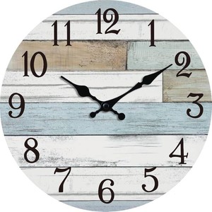 KECYET Small 8 Inch Wall Clock Battery Operated Silent Non Ticking Nautical