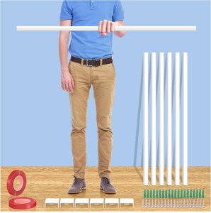 Extra-Long Paintable Cord Cover Hider for Wall TV - 6x 39.4in TTL 236in