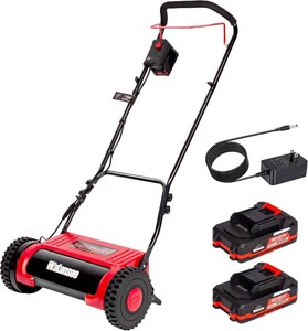 Walensee 16 Cordless Electric Reel Lawn Mower - Battery Powered Push Mower