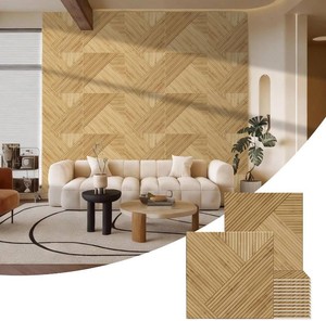 BUBOS 6-Pack Acoustic Panels, Wood Grain Sound Absorbing Panels, 23.6x23.6