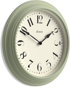 JONES CLOCKS  Fenchurch wall Clock  Large Classic Clock  16  Green