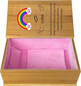 $170 Pet Casket Pine Wood Dogs Cats Coffin,Burial Box MemorialM