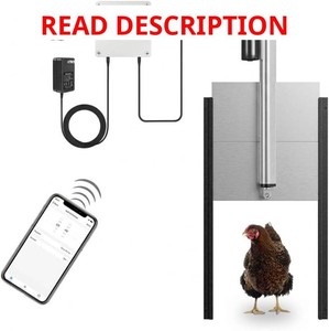 $146 JVR WiFi Chicken Coop Door, App Alexa Control, Sunrise Sunset, Anti-Pinch