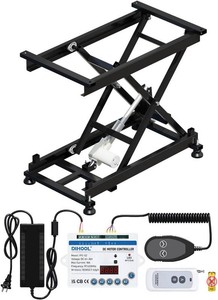 $249 DIHOOL Electric Scissor Lift Table, 350Lbs Capacity, 7.68-26.77 Height Adjustable Lifting Platform, Super Quiet with Remote & WiFi Control, Obstruction Detection, ACDC Power for HomeIndustrial Use 350LB,7.68-26.77 Height