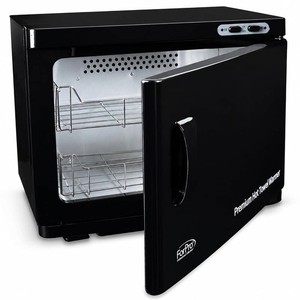 $125 ForPro Professional Collection Premium Hot Towel Warmer, 23L Extra Large Capacity, Two Stainless Steel Racks, Black