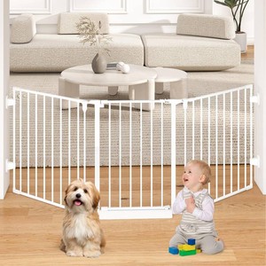 29.4-78 Extra Wide Baby Gate, Long Dog Gates Indoor for Stairs