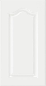 Built-in Cabinetry Door Semicircular Type Door White(29in.H x 15.5in.W)