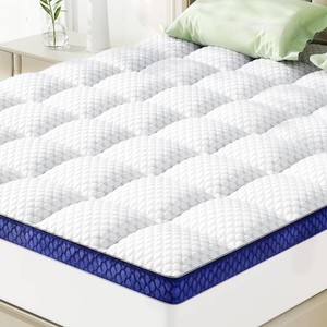 BEDELITE Queen Mattress Topper, Pillow Top Mattress Pad Bed Cover 2 Inch