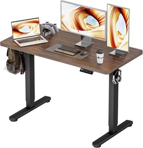 BIZUM Standing Desk Electric Adjustable Computer Desk-Stand up Desk Office Gaming Home Office Memory Desks 48x24 inches Wild Walnut Wild Walnut 47.223.6 Inch